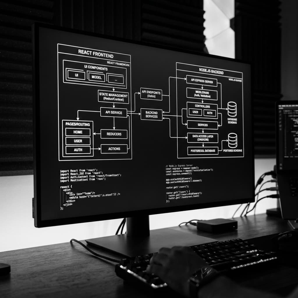 Custom Website Development technical discipline architecture visualization